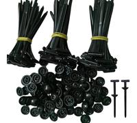 Attaches-câbles universelles en nylon, 120 pièces, robustes, autobloquantes, résistantes aux UV, attaches-câbles universelles à fixation par pression, clips de fixation pour pare-chocs