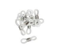 CTOP Attaches cordons lunettes - transparent - 2 cm environ - 20 pièces - Anneaux, perles, confection, réalisation, collier, porte lunette, vue, soleil, fête des mères,