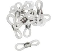 Attaches cordons lunettes - transparent - 2 cm environ - 20 pièces - Anneaux Transparent G