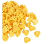 Attaches D’épingles de Cœur Jaune 100 Pièces pour Badges