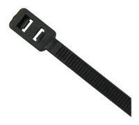 Attaches de câble à double tête montables InLine®, 300 mm x 4,8 mm, noir, 100 pièces Noir G