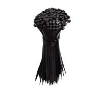 Attaches de câble à trou vis, 100/200/300/500 pièces, attaches en Nylon fixe réutilisables, sangles cordon autobloquantes, boucle fixation, organisateur bureau(3x100mm (No Hole),200 PCS)