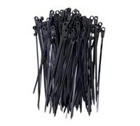 Attaches de câble à trou vis, 100/200/300/500 pièces, attaches en Nylon fixe réutilisables, sangles cordon autobloquantes, boucle fixation, organisateur bureau(4x150mm (With Hole),300 PCS)