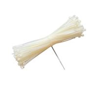 Attaches de câble, Attache en plastique et Nylon autobloquante, 100 pièces/sac, enveloppes à fermeture éclair, câble de sangle 3x100, anneau fixation 3x200(White,3x200mm-100pcs)