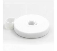 Attaches de câble auto-adhésives - 1 cm x 5 m - Pour fermeture et rangement de câbles - Blanc