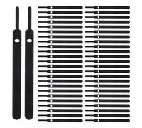 Attaches de câble d'ordinateur, attaches à crochet | Attaches de rangement de câbles réglables à crochet - Attaches de câble polyvalentes pour la gestion des fils et l'organisateur de cordons