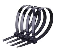 Attaches de câble en Nylon autobloquantes à fermeture éclair, sangles d'enveloppe de fil en plastique noir 3x250mm 4x100mm 150/200/250/300 pièces, vente en gros(3x120mm,10 Pack)