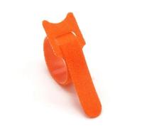 Attaches de câble en nylon autobloquantes, Attaches de câble amovibles en plastique, 100 pièces, attaches réutilisables, 150 200 250 300mm, sangles Nylon, bande à fermeture éclair(Orange,200mm)