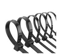 Attaches de câble en nylon autobloquantes, Attaches de câble en Nylon, fermeture éclair noire autobloquante for l'organisation la maison, le jardin, l'artisanat bricolage 250/500 pièces/sac(8x350mm)