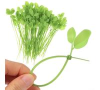 Attaches de câble en nylon pour horticulture avec motif de feuilles 50, 100 ou 200 pièces pour l'entraînement des plantes d'intérieur et l'acheminement des câbles (100 pièces)