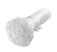 Attaches de câble en Nylon réutilisables, 100/200/300/400/500 pièces, sangles cordon autobloquantes réglables, lot câbles plantes, boucle fixation, attache à fermeture éclair(White(3x150mm),200pcs)