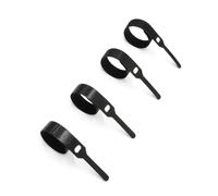 Attaches de câble en Nylon réutilisables noires, 100 pièces, attaches cordon réglables, sangles gestion fil, boucle à crochet, organisateur(12x200mm)