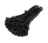 Attaches de câble en plastique et Nylon, 100/200/300/500/1000 pièces, sangles cordon autobloquantes, boucle fixation câbles réglables, fermeture éclair for fil bureau maison(BK3x150mm,300pcs)