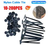 Attaches de câble en plastique et Nylon autobloquantes, 10 à 200 pièces, attaches universelles pour instruments de voiture, boucle à fermeture éclair multifonction, accessoires de voiture 100pcs