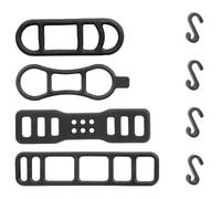 Attaches de câble en silicone 40 pièces bande élastique de torche de lumière avant for vélo de route phare de cyclisme sangle en Silicone support élastique for appareil photo(Color1)