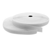 Attaches de câble InLine® avec bande de type velcro 25 mm blanc 25 m Blanc G