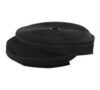 Attaches de câble InLine® avec bande de type velcro 25 mm noir 25 m Noir G