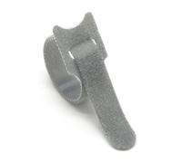 Attaches de câble libérables, organisateur fils, 15 20 25 30cm, sangles à boucle crochet en Nylon, enveloppe fermeture éclair, attaches Bandage, fixation plastique, 50 pièces(Gray,12x300mm)