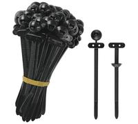 Attaches de câble - Matériau PP 100 pièces | Attache de câble en nylon avec boucle à broche traversante, de garde-boue de voiture, organisateur de coffre, attache de robuste pour véhicul