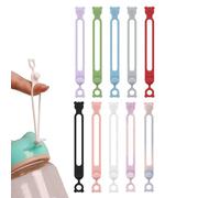 Attaches de câble pour cordons, attaches de câble électroniques en silicone, tête d'ours, sangles élastiques réutilisables pour la fixation d'un ordinateur, voyage, voiture, lieu de travail, table de