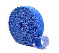 Attaches de câble pour la gestion des câbles, largeur 1 cm, bleu 5 m