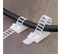 Attaches de câble réglables conçues pour une reconfiguration fréquente dans des environnements de travail dynamiques et des espaces partagés (CL-1 blanc)