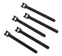 Attaches de câbles amovibles, organiseur de fils, noir, 15, 20, 25, 30 cm, sangles auto-agrippantes en nylon, fermeture éclair, bandage, attaches en plastique(300 pieces,12x 150mm)