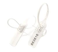 Attaches de câbles, Reusable Cable Ties Pack of 100 White Numbered Security Tags Double Lock Tamper Proof Self Locking for Organizing Cables Luggage Sealing