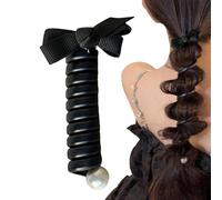 Attaches de cheveux en bobine - Noeud papillon cheveux corde bandeau porte-queue de cheval sans enchevêtrements | Sangles élastiques extensibles pour queue de cheval, attaches pour cheveux épais et bo