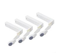 Attaches de draps réglables avec construction ABS et mécanisme à ressort conçues pour maintenir les draps fermement sans glisser ou se déchirer, adaptées à plusieurs types de matelas (gris)