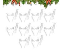 Attaches de Gouttière pour Lumières, Lot de 10 Supports Forme Renne Pour Gouttières et Toitures, Support Fête Solide Pour Bardage Tuiles -Toit Terrasse Clôture Toit Rampe