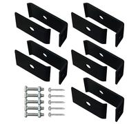 Attaches de grillage métallique, clips de grille de clôture, 4,9 x 2,8 x 8,7 cm, pince en acier galvanisé antirouille, fixation de clôture d'aménagement paysager, idéale pour allée, clôture, jardin