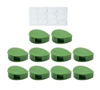 Attaches de jardin pour plantes grimpantes, 10 crochets invisibles en forme de feuille - Piquets réutilisables pour pots de fleurs d'intérieur et d'extérieur