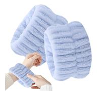 Attaches de lavage du visage - Bande de lavage du poignet | Attaches de lavage du visage | Colliers de lavage du visage absorbants Scrunchies pour empêcher les liquides de s'échapper