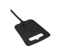 InLine 59967J Lot de 100 Serre-câbles avec Plaque de marquage et Perforation européenne Noir Longueur 200 mm Largeur 5 mm