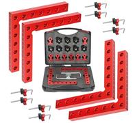 Attaches de positionnement à angle droit - Dispositif de serrage à angle droit en d'aluminium - Équerre à 90 degrés pour encadrement - Pour menuiserie encadrée, tiroirs, armoires Ma