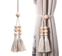 Attaches de rideau,Support de fenêtre tissé à la main avec pompon - Support de boucle de rideau pour fenêtre - Pour une utilisation dans la chambre à coucher, le salon, la résidence d'étudiant