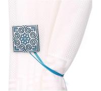 Attaches de Rideaux, 1 Paire, Sangles de Rideau Simples en métal, décoration Douce for Salon, Chambre à Coucher, Aimant Auto-amorçant, Boucles de Rideau, Clips de Rideau(Blue)