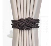 Attaches de Rideaux, Embrasses de Rideau de Style Simple et Moderne magnétiques Fortes, Embrasses de Rideau en Corde de Tissage décoratives Pratiques for Draperies de fenêtre de Maison et de Bureau Mi