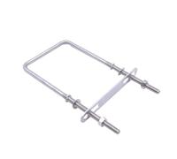 Attaches de serrage en U en acier inoxydable, Boulon en U à tête carrée acier inoxydable 304, M6 M8, plusieurs tailles, argent(1set M8x50x150)
