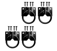 Attaches de stalle de qualité produites à partir de métal épais, parfaites pour une utilisation régulière dans les lieux d ' équitation, fixations faciles pour chevaux, ensemble de cerceaux de porte