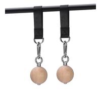 Attaches d'escalade - Sangles en bois en acier inoxydable | Accessoire de poignée de préhension | Tirez le haut la boule de puissance | Renforceur d' -bras | Accessoire d'entraînement