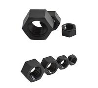 Attaches en plastique anti-vibrations 50 pièces M2 M2.5 M3 M4 M5 M6 M8 écrou hexagonal en Nylon noir écrous hexagonaux(M6)