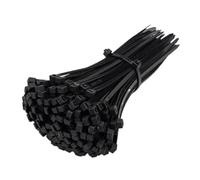 Attaches en plastique et Nylon autobloquantes, 100 pièces, anneau de fixation câble noir, ensemble sangles à fermeture éclair(5x300MM 100PCS)