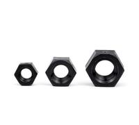 Attaches en plastique métriques M2-M20 d'écrous de sortilège blanc noir for des boulons de vis(Black,M20 2pcs)