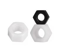 Attaches en plastique métriques M2-M20 d'écrous de sortilège blanc noir for des boulons de vis(White,M3 50pcs)