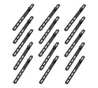 Attaches en silicone réutilisables adaptables pour connecter et sécuriser des articles juste des câbles, y compris les paquets alimentaires et les outils (15 pièces)