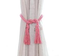 Attaches esthétiques en fibres synthétiques pour fenêtre qui améliorent votre décoration (jaune)