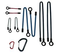 Attaches flexibles réutilisables avec mousquetons - Lot de 10