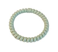Attaches for Cheveux Style Cordon Téléphonique Couleur Bonbon, 10 Pièces, Parfaites for Sécuriser Les Petits Pains Et Les Queues De Cheval(Green)
